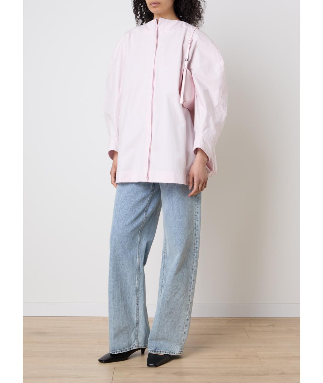 JACQUEMUS Розовая хлопковая рубашка, фото 3