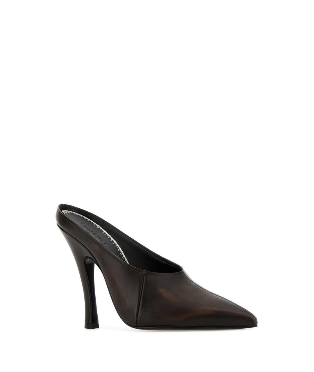 MAGDA BUTRYM Коричневые кожаные мюли, фото 2
