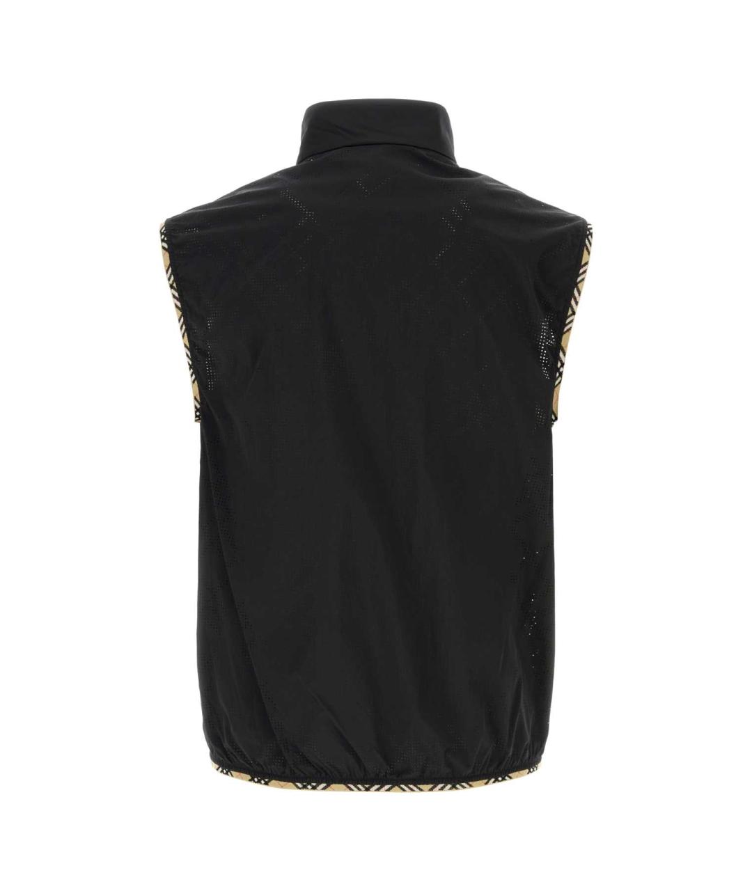 BURBERRY Черный полиамидовый жилет, фото 2