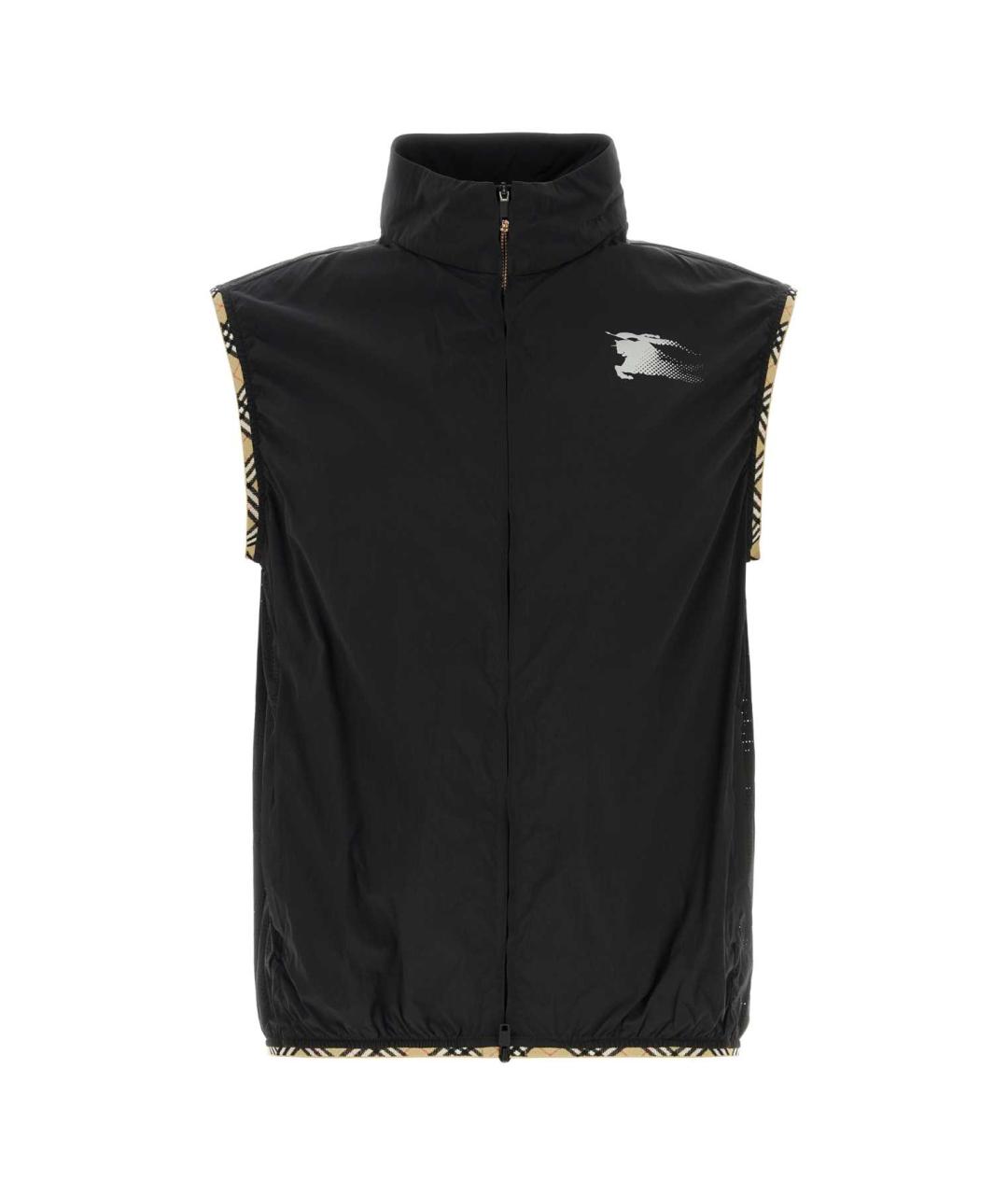 BURBERRY Черный полиамидовый жилет, фото 1