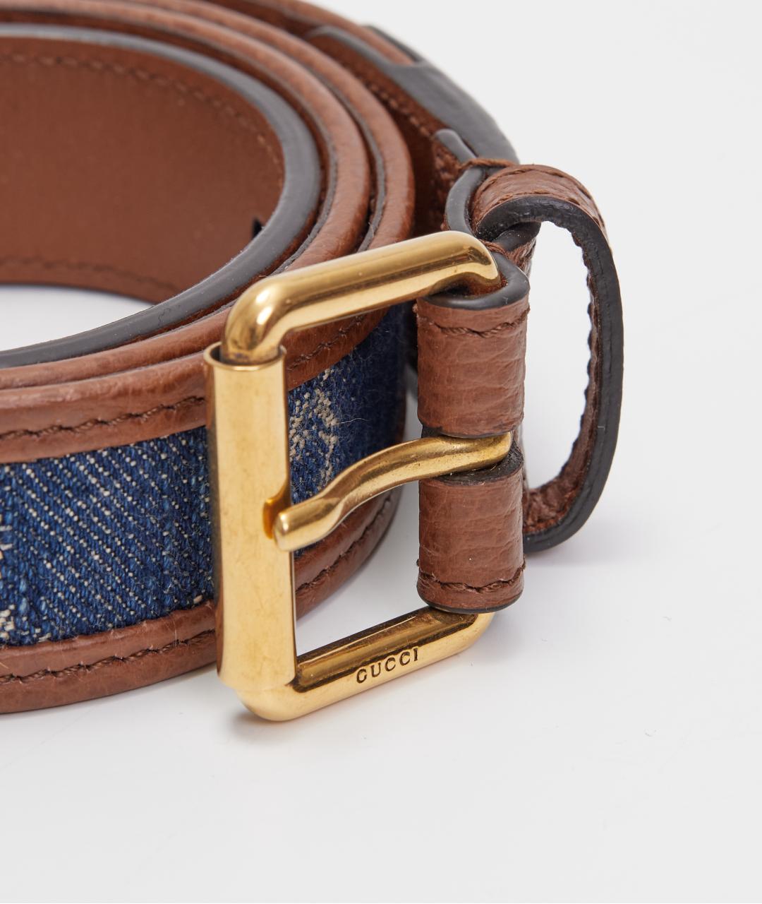 GUCCI Коричневый кожаный ремень, фото 2