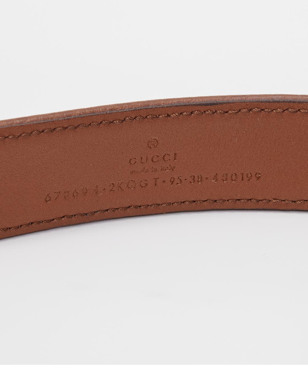 GUCCI Коричневый кожаный ремень, фото 3
