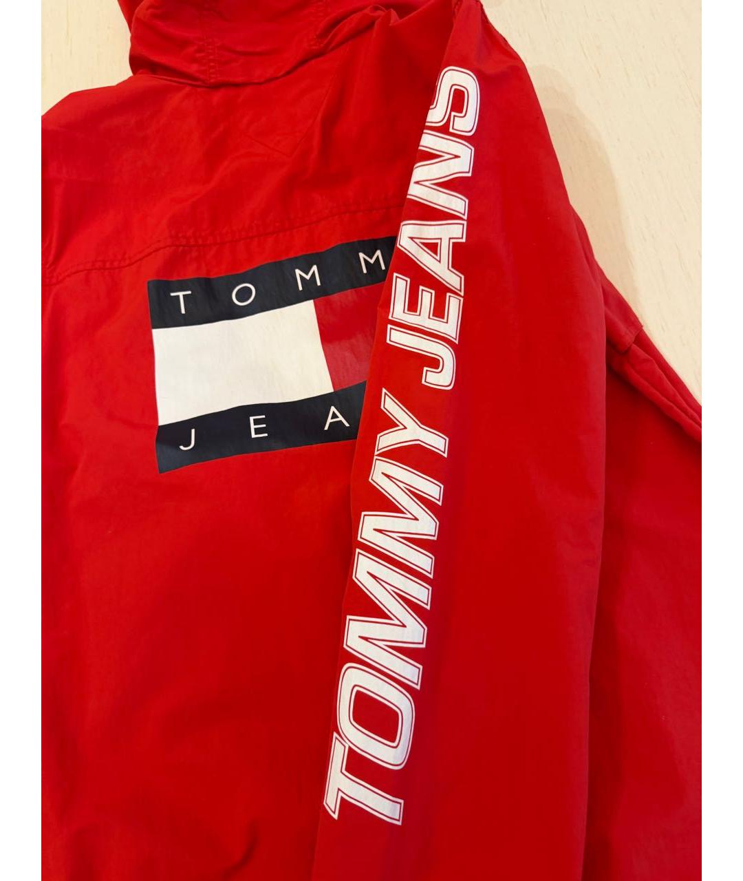 TOMMY HILFIGER Красная полиамидовая спортивная куртка, фото 5