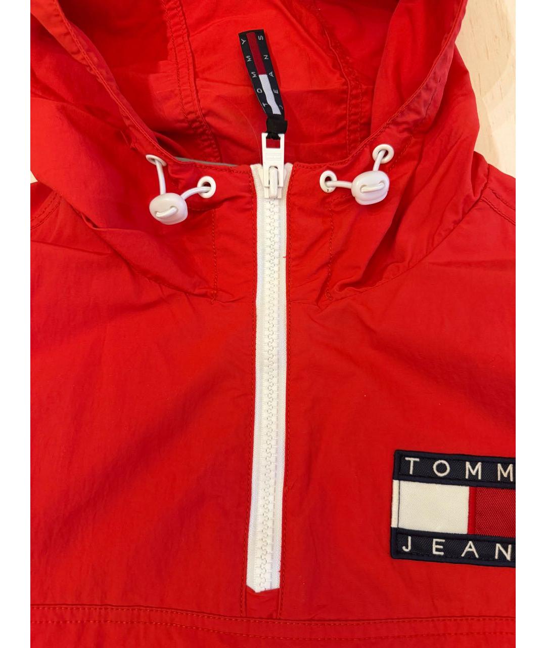 TOMMY HILFIGER Красная полиамидовая спортивная куртка, фото 7