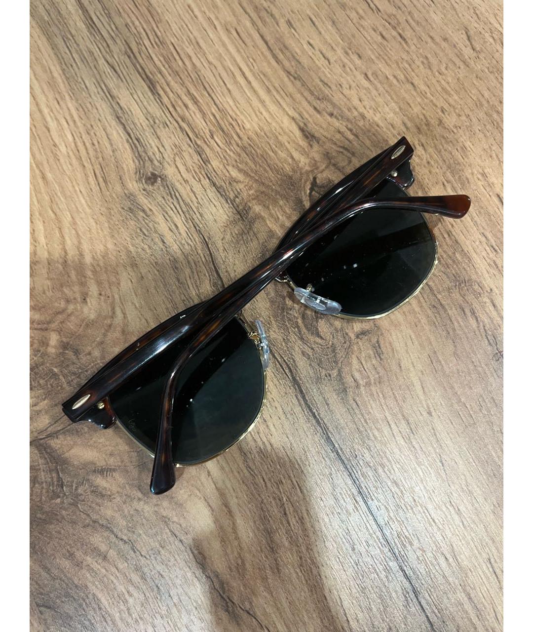 RAY BAN Черные металлические солнцезащитные очки, фото 5