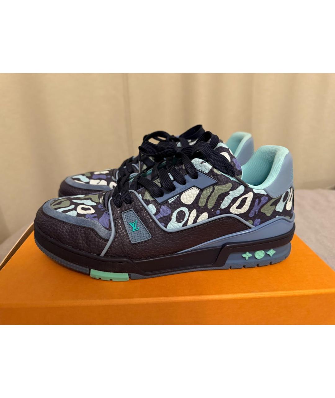 LOUIS VUITTON Мульти кожаные низкие кроссовки / кеды, фото 7