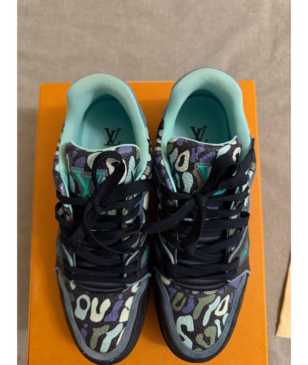 LOUIS VUITTON Мульти кожаные низкие кроссовки / кеды, фото 3