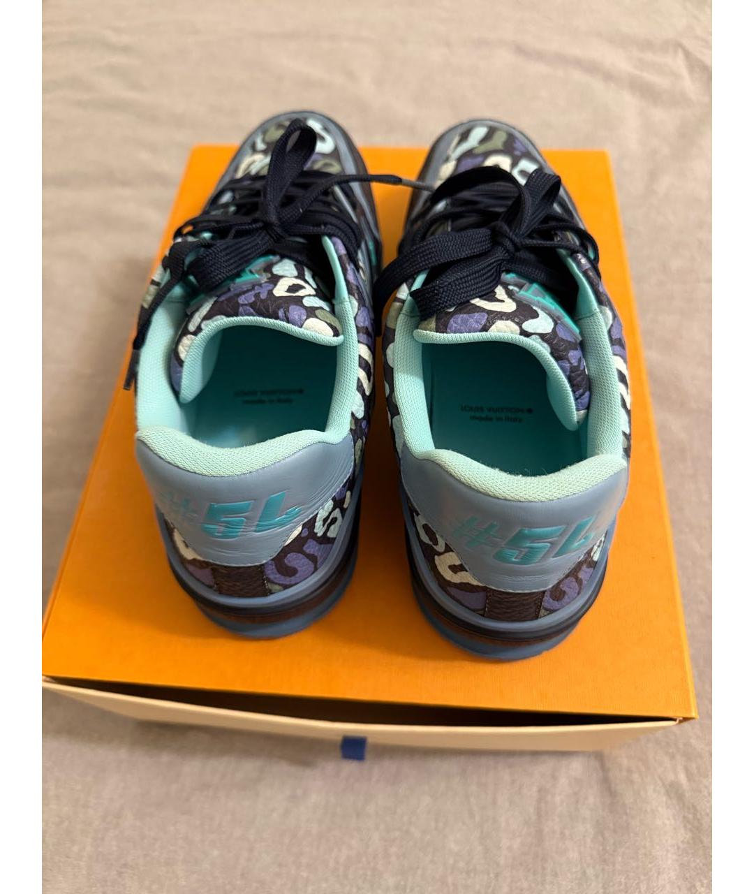 LOUIS VUITTON Мульти кожаные низкие кроссовки / кеды, фото 4