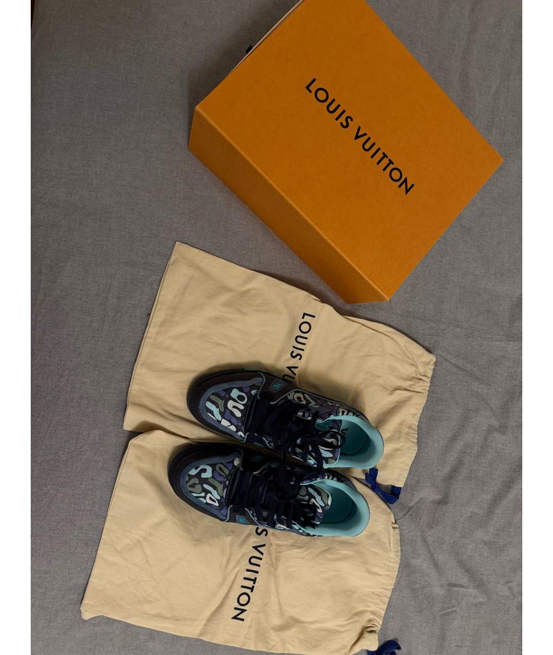 LOUIS VUITTON Мульти кожаные низкие кроссовки / кеды, фото 6