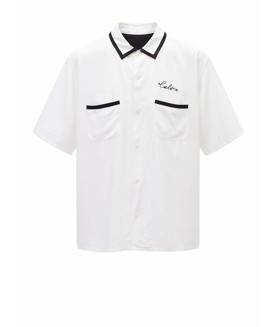 CELINE Белая хлопковая кэжуал рубашка, фото 1