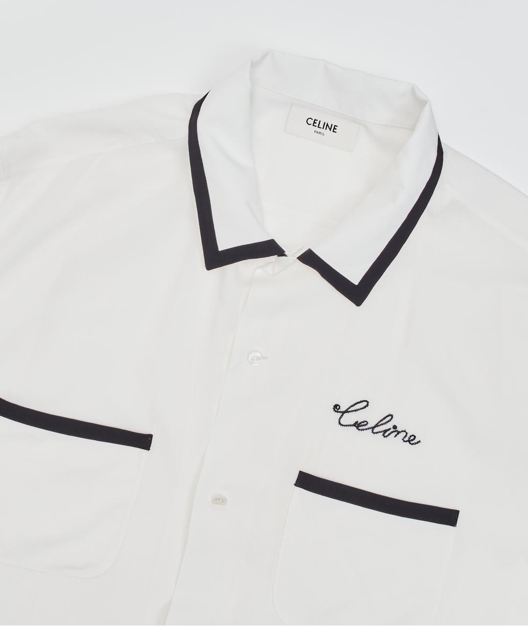 CELINE Белая хлопковая кэжуал рубашка, фото 5
