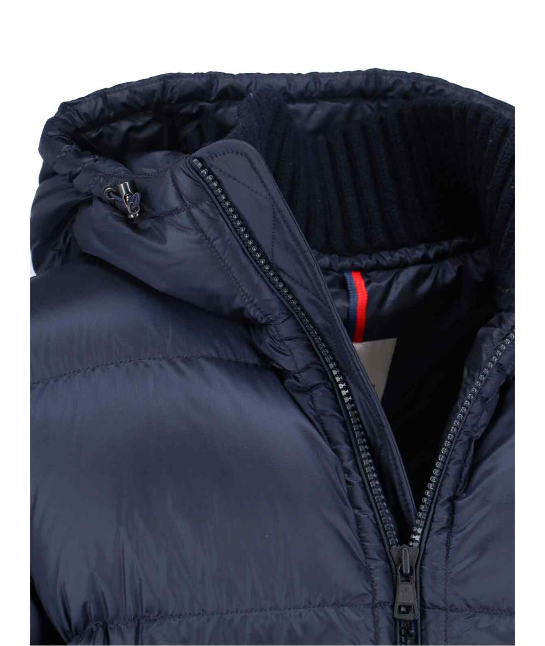 MONCLER Синий полиамидовый пуховик, фото 4