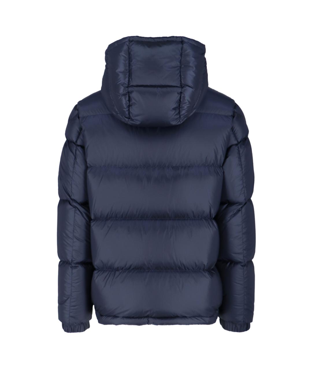 MONCLER Синий полиамидовый пуховик, фото 2
