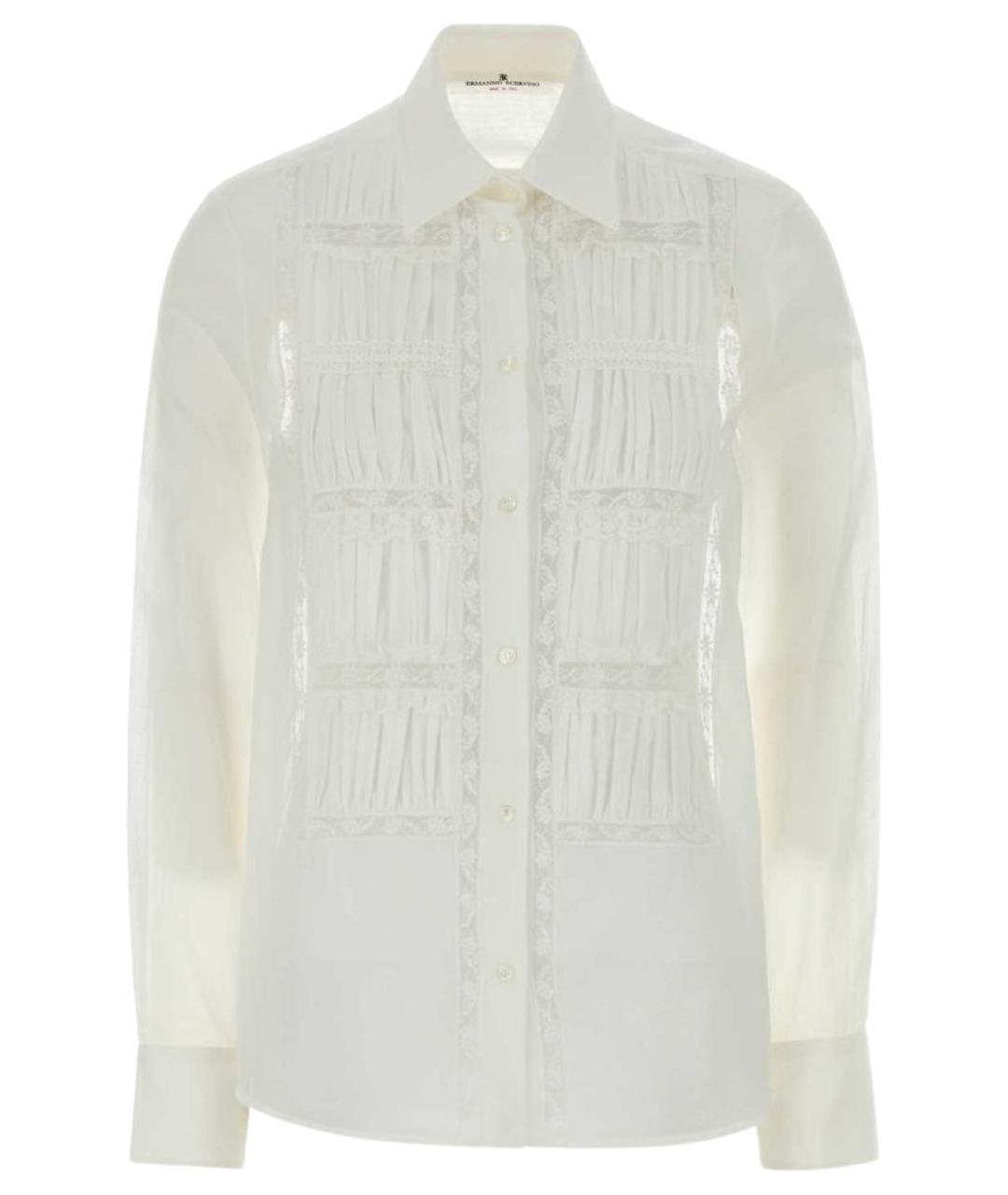 ERMANNO SCERVINO Белая хлопковая рубашка, фото 1
