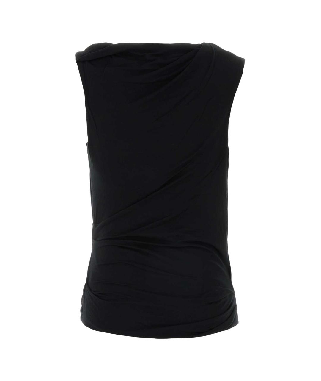 entire studios Черная вискозная футболка, фото 2