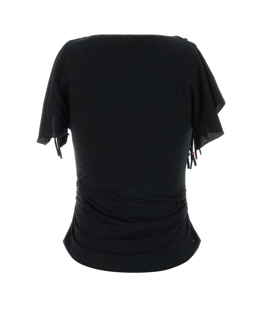 ISABEL MARANT Черная хлопковая футболка, фото 2