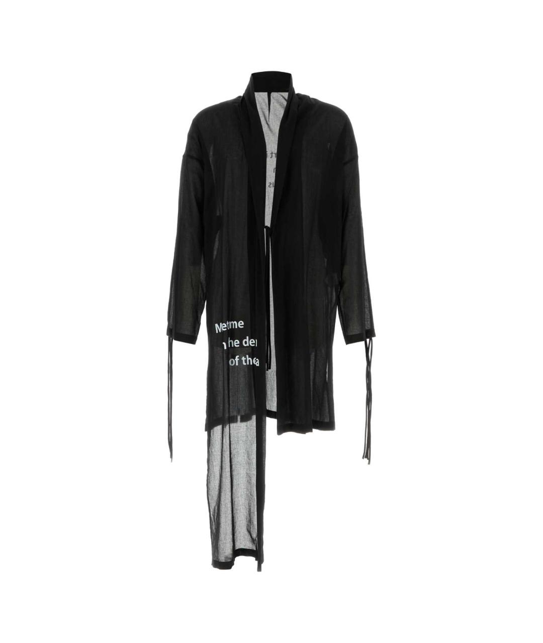 YOHJI YAMAMOTO Черный хлопковый кардиган, фото 2