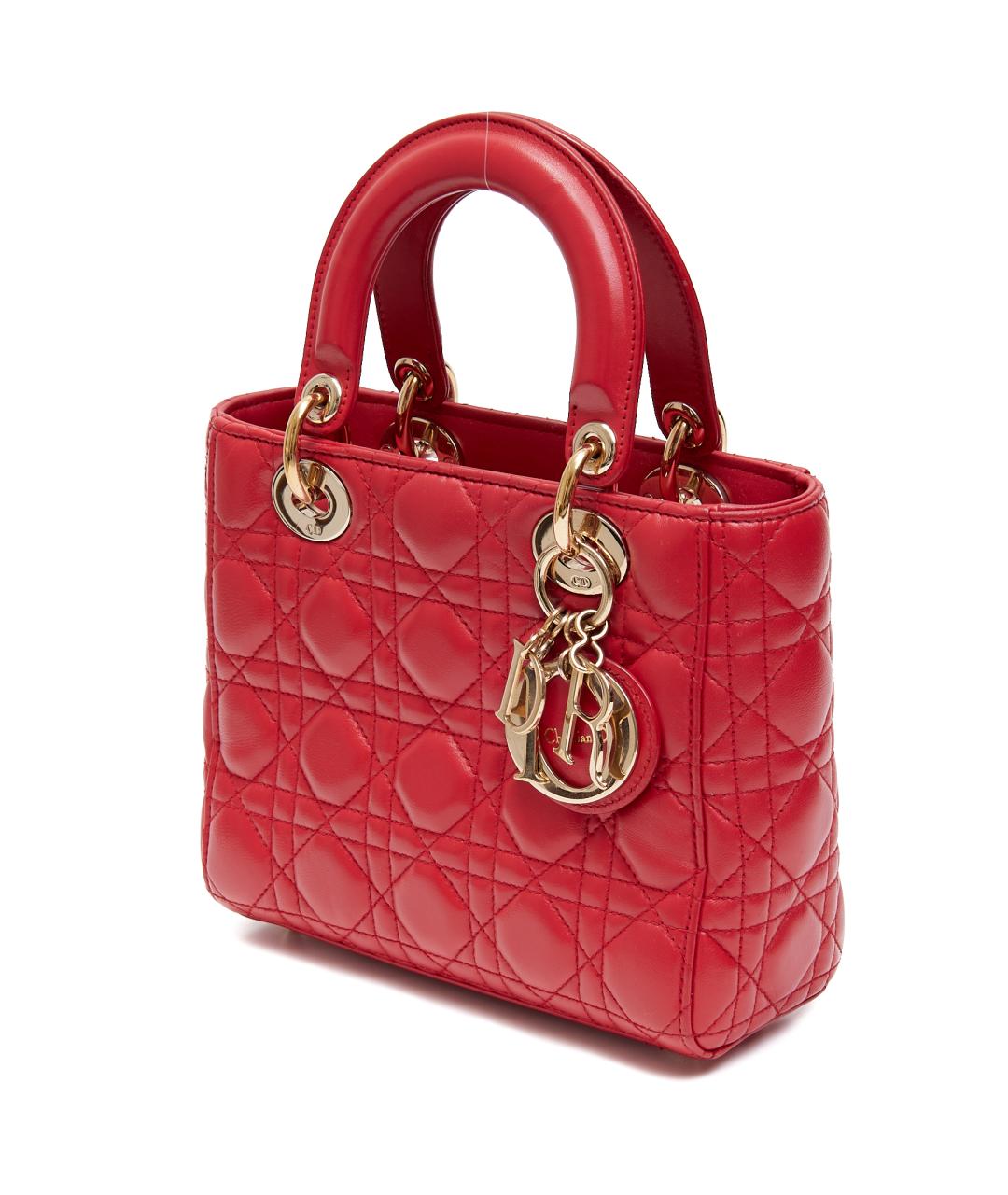 CHRISTIAN DIOR Розовая кожаная сумка с короткими ручками, фото 2