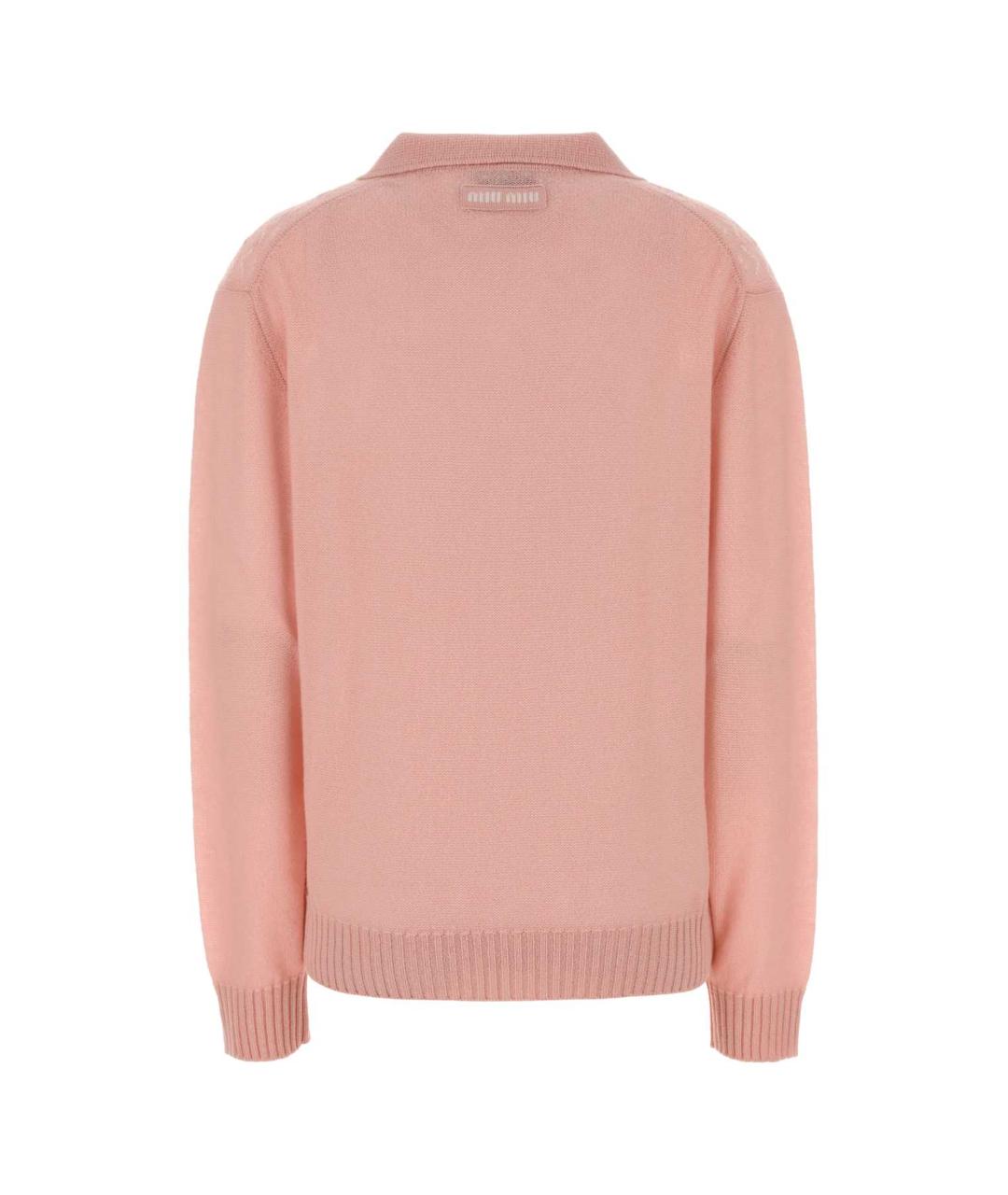 MIU MIU Розовый кашемировый джемпер / свитер, фото 2