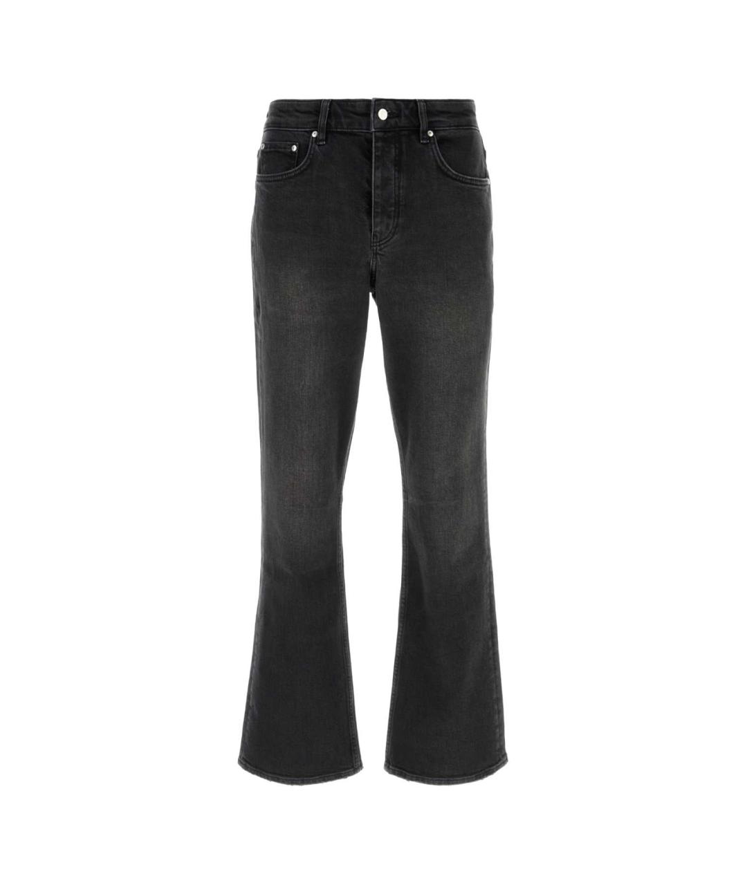 REPRESENT Черные хлопковые прямые джинсы, фото 1