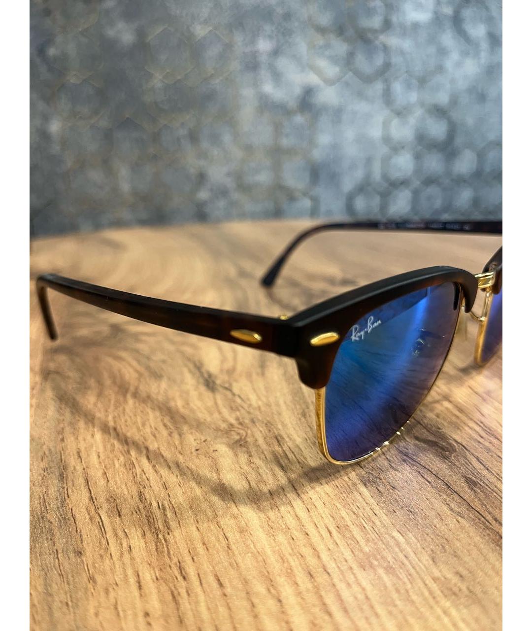 RAY BAN Синие металлические солнцезащитные очки, фото 3