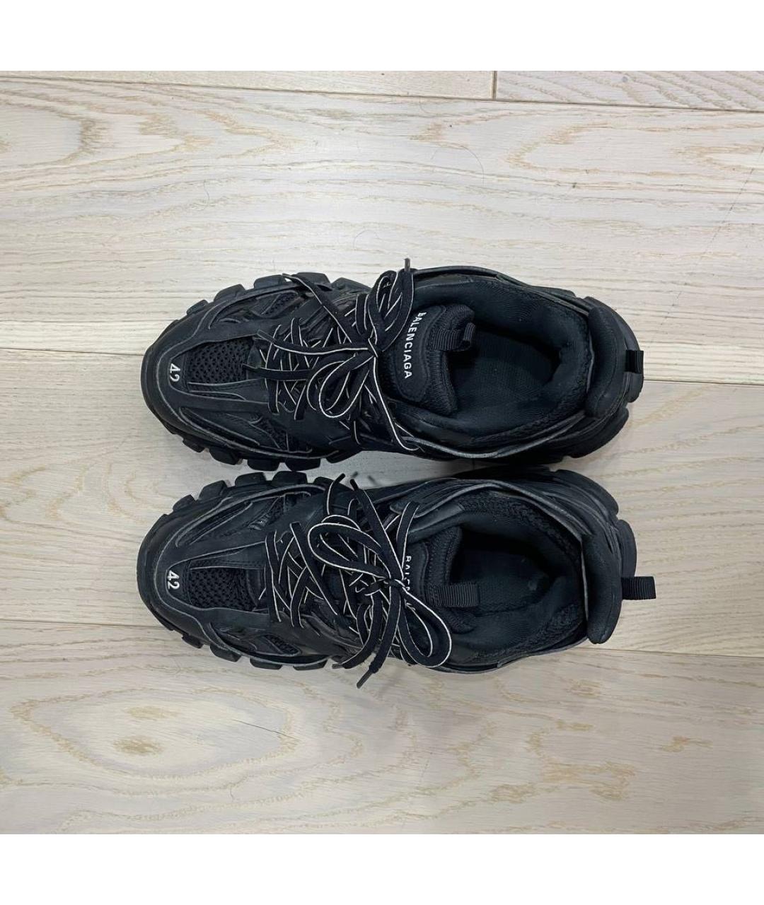 BALENCIAGA Черные резиновые низкие кроссовки / кеды, фото 3