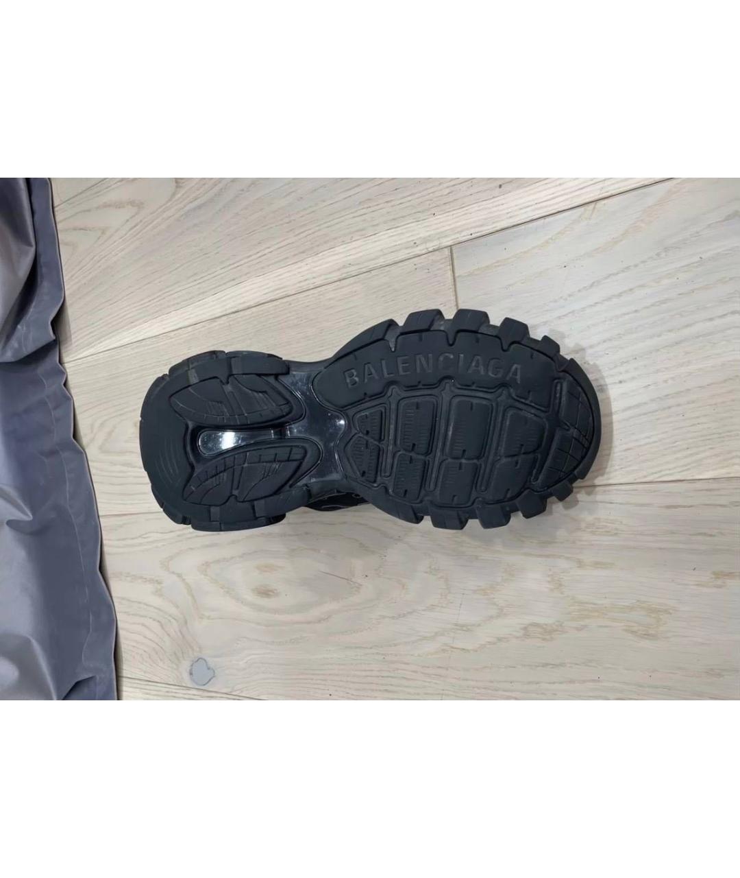 BALENCIAGA Черные резиновые низкие кроссовки / кеды, фото 6