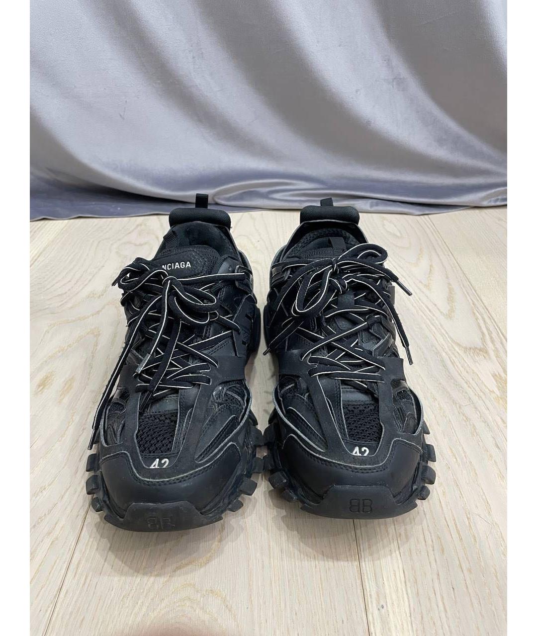 BALENCIAGA Черные резиновые низкие кроссовки / кеды, фото 2