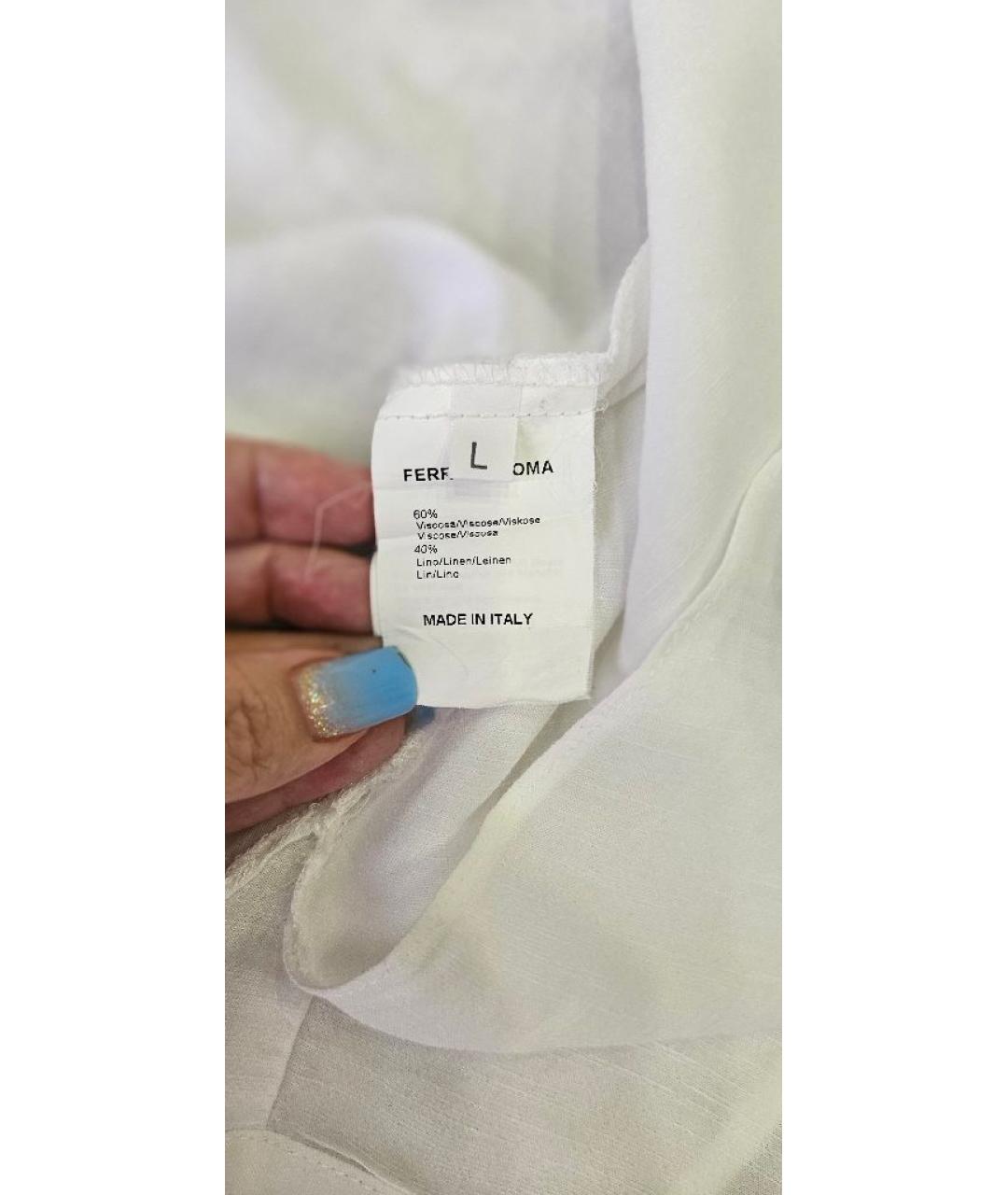 SANDRO Белая вискозная блузы, фото 8