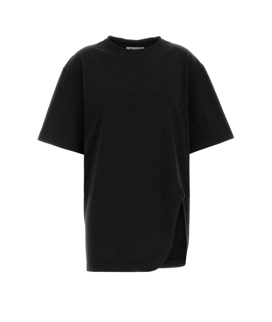 THE ATTICO Черная хлопковая футболка, фото 1