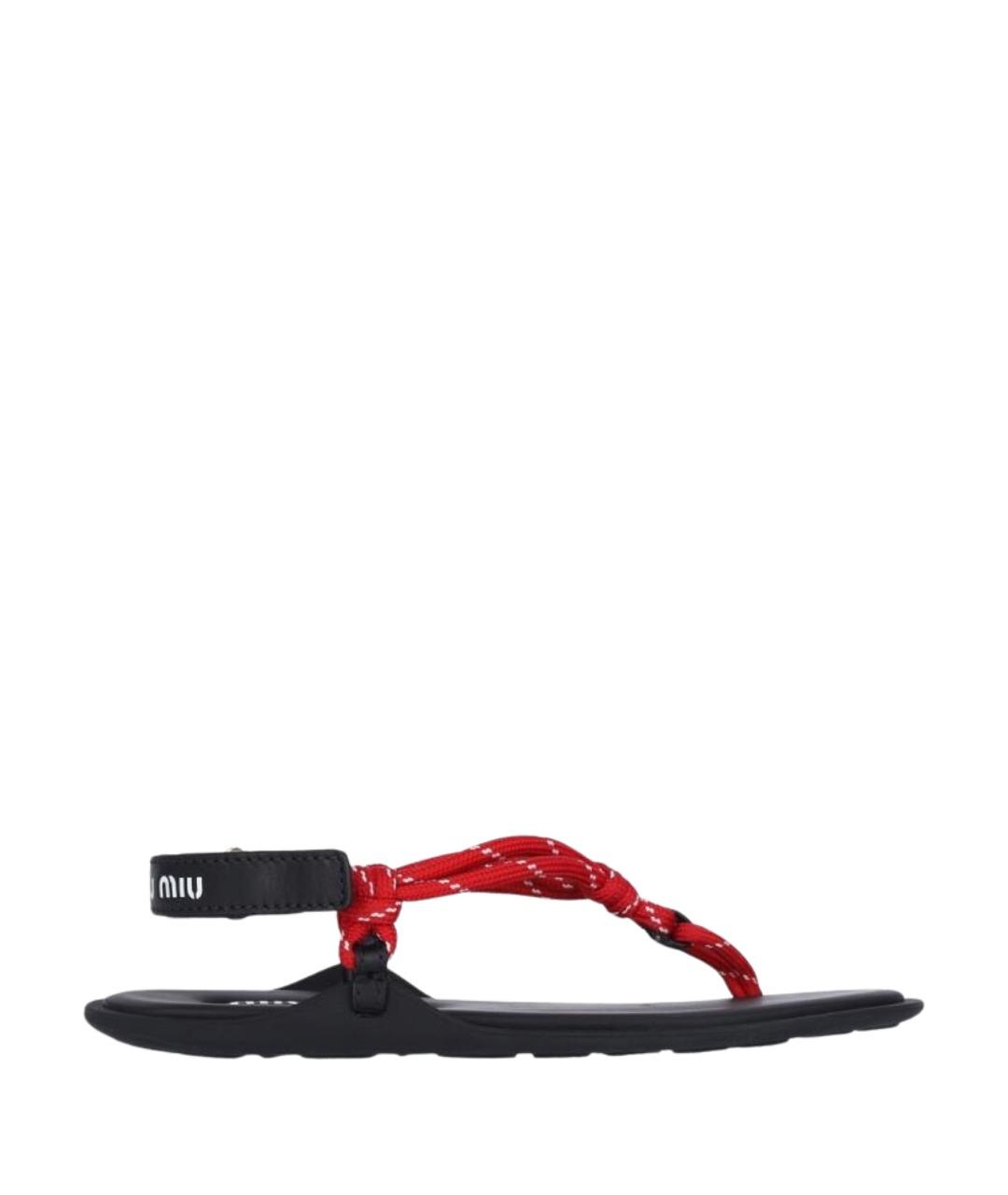 MIU MIU Мульти синтетические сандалии, фото 1