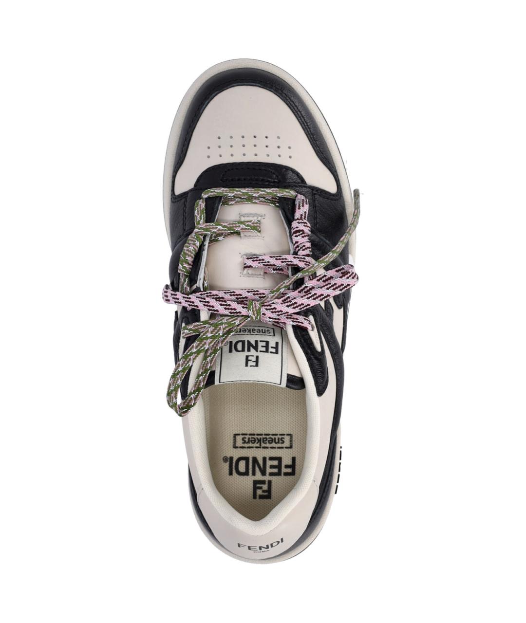 FENDI Мульти кожаные кроссовки, фото 3