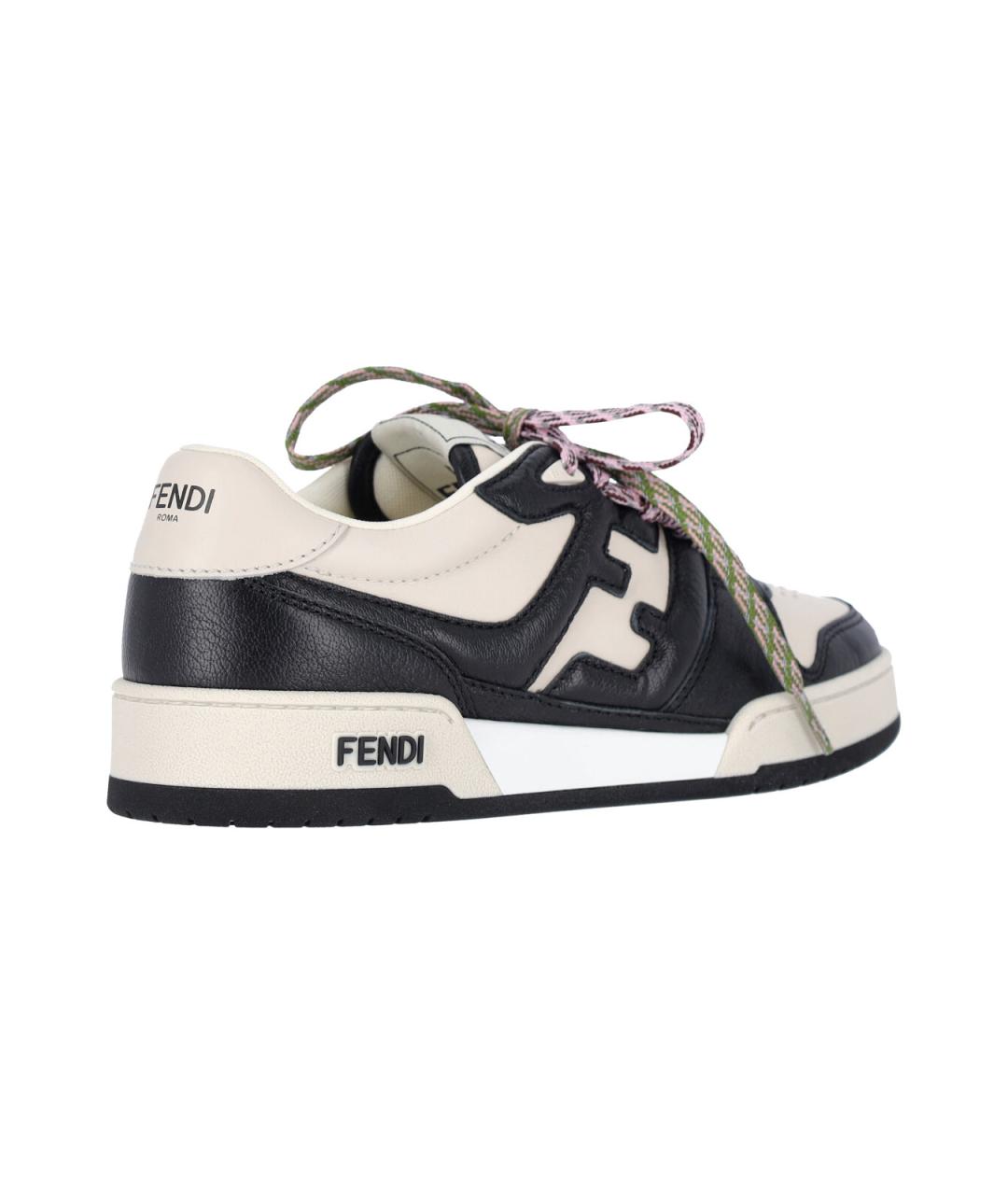 FENDI Мульти кожаные кроссовки, фото 2