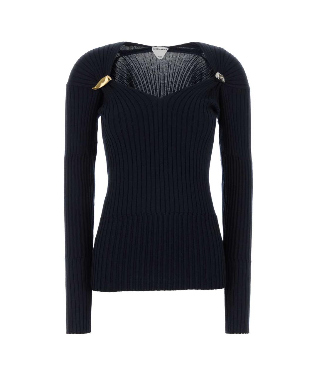 BOTTEGA VENETA Темно-синий кашемировый джемпер / свитер, фото 1