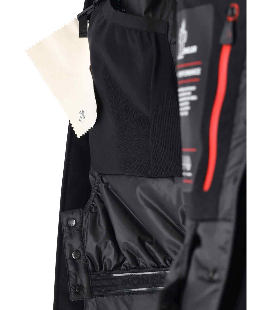 MONCLER GRENOBLE Черная полиэстеровая куртка, фото 5