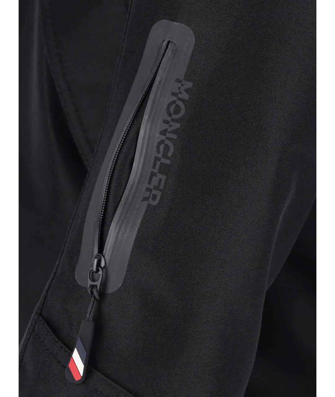 MONCLER GRENOBLE Черная полиэстеровая куртка, фото 4