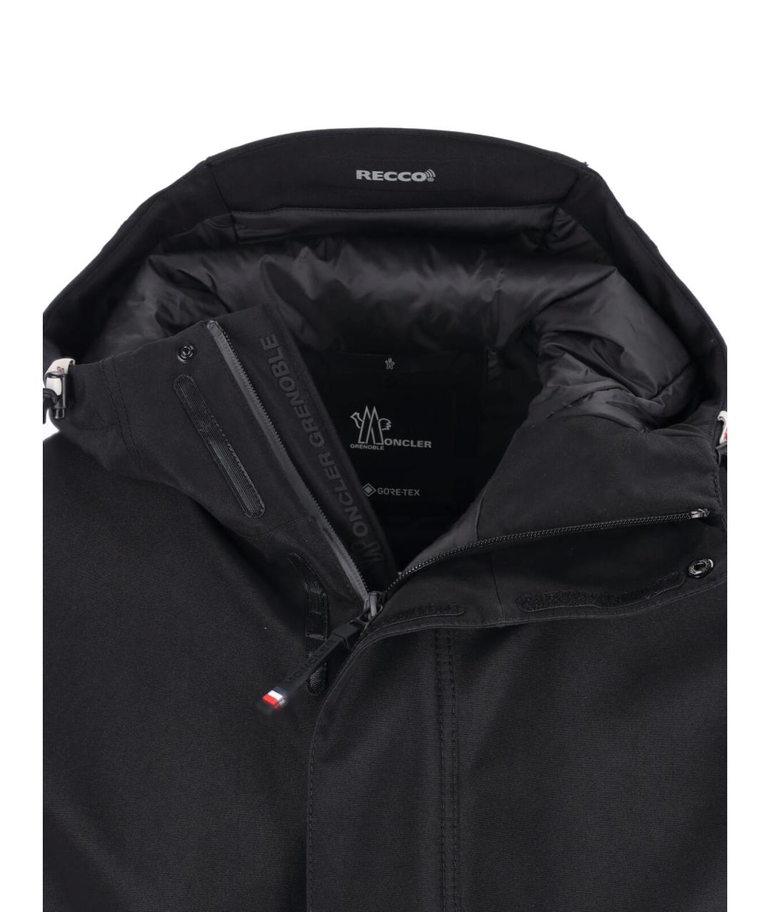 MONCLER GRENOBLE Черная полиэстеровая куртка, фото 3
