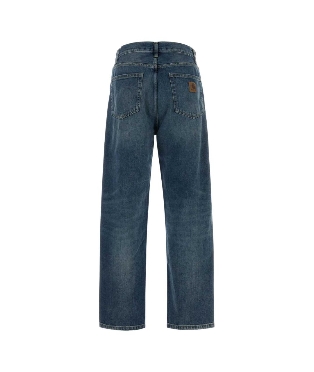 CARHARTT WIP Синие хлопковые прямые джинсы, фото 2