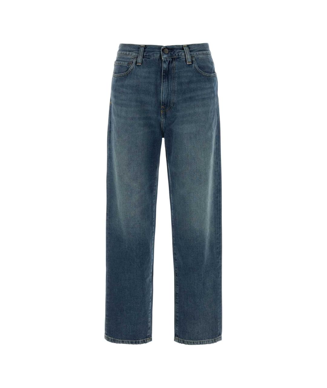 CARHARTT WIP Синие хлопковые прямые джинсы, фото 1
