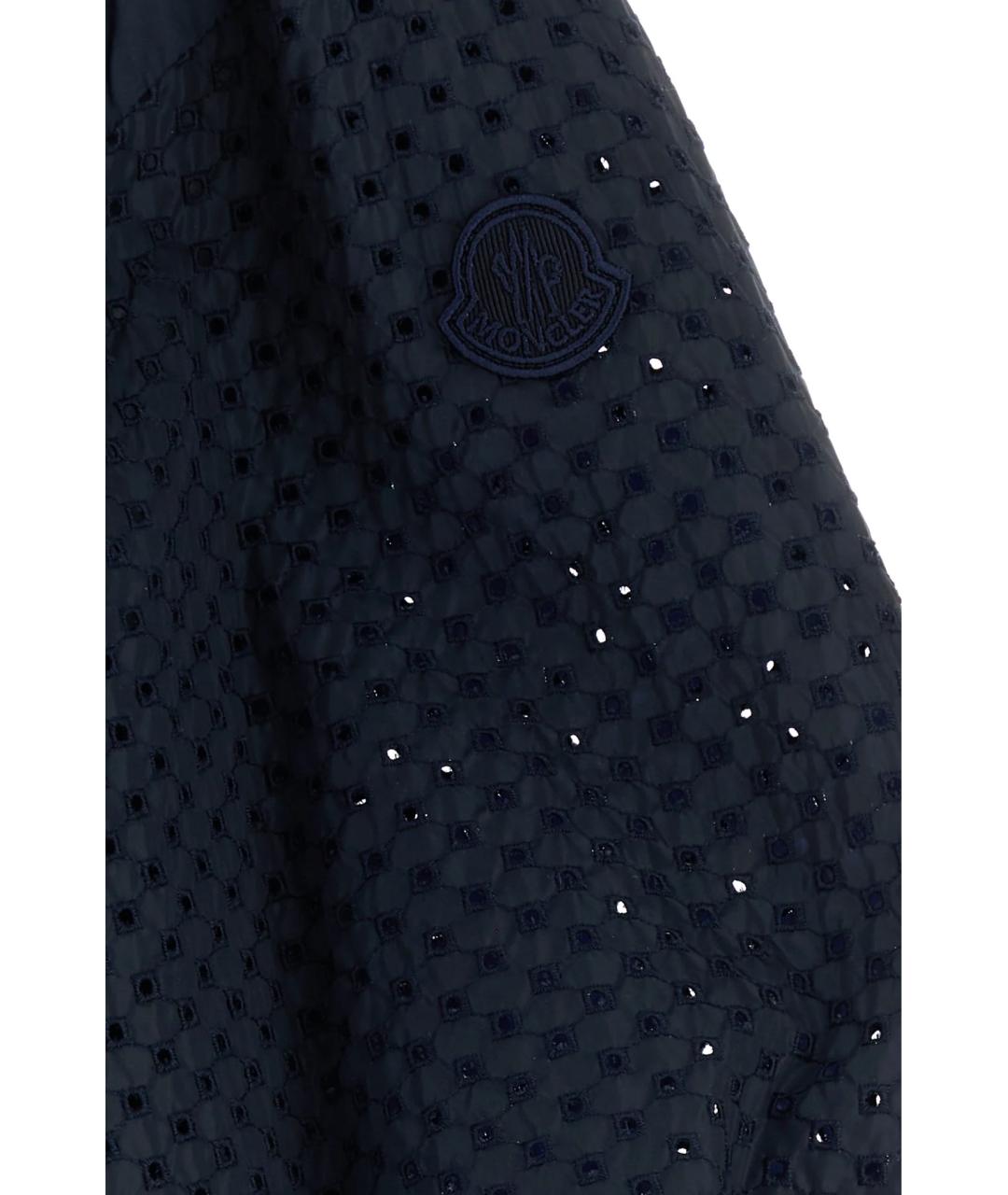 MONCLER Синяя полиамидовая куртка, фото 3