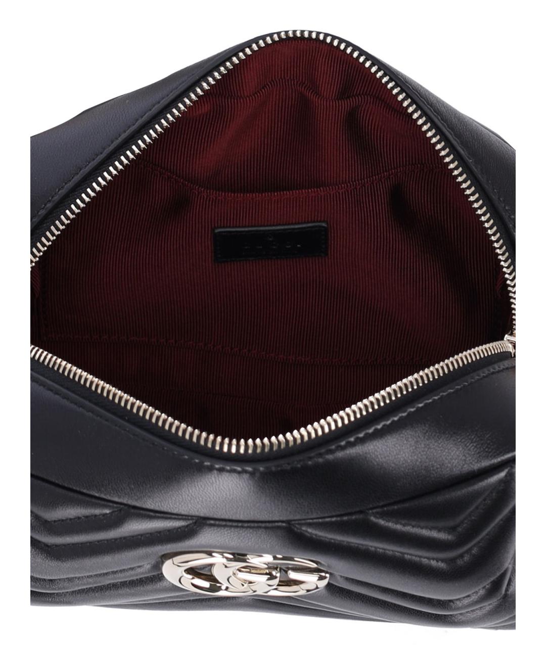 GUCCI Черная кожаная сумка через плечо, фото 4