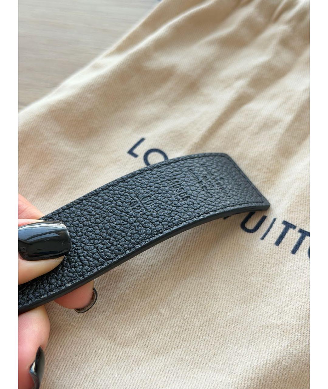 LOUIS VUITTON Коричневый кожаный ремень, фото 4