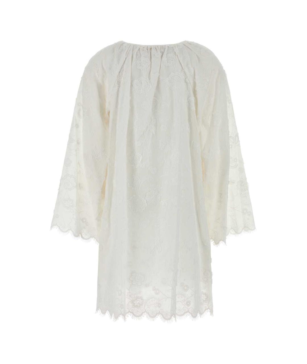 MICHAEL KORS Белое хлопковое повседневное платье, фото 2