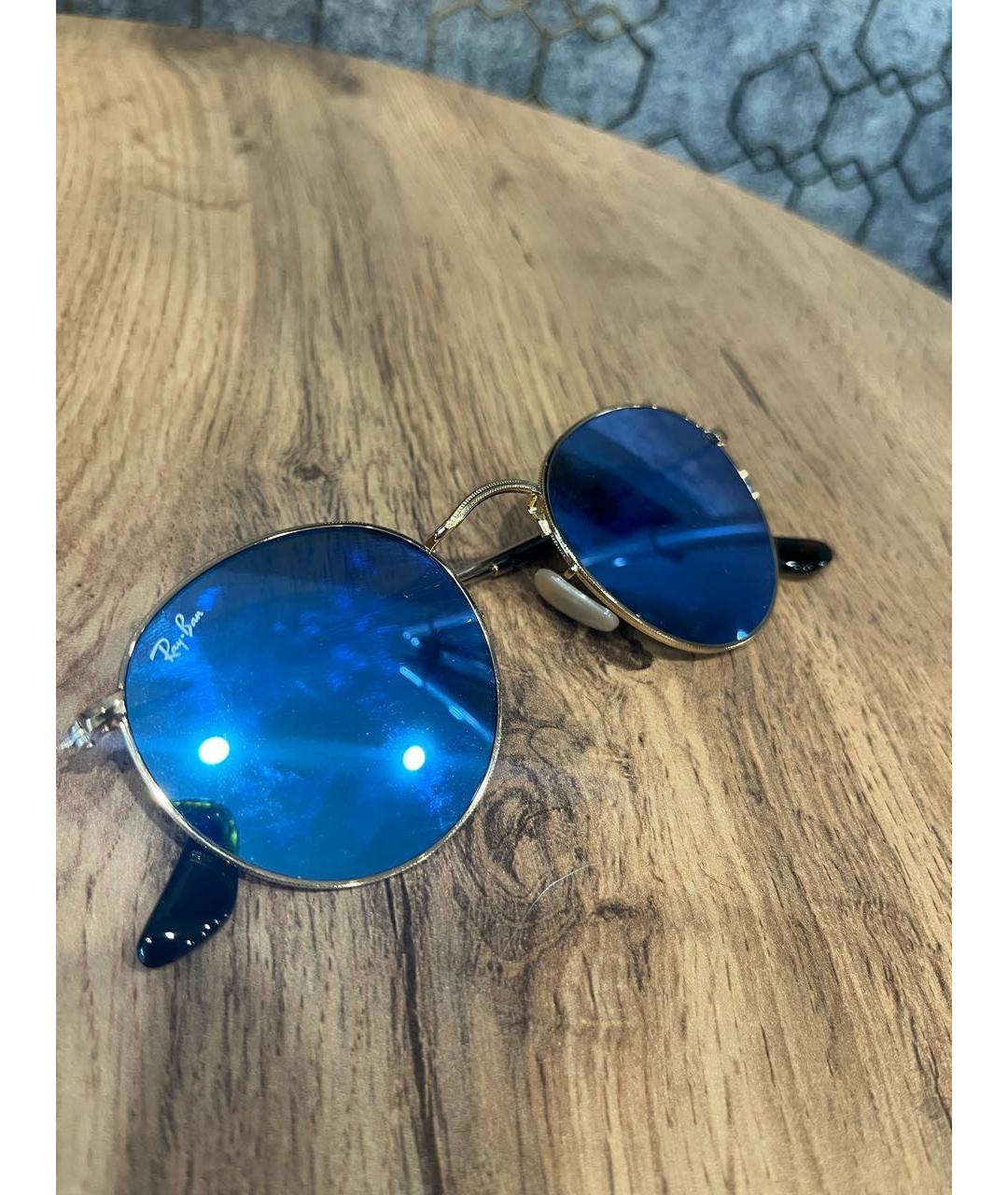 RAY BAN Фиолетовые металлические солнцезащитные очки, фото 5