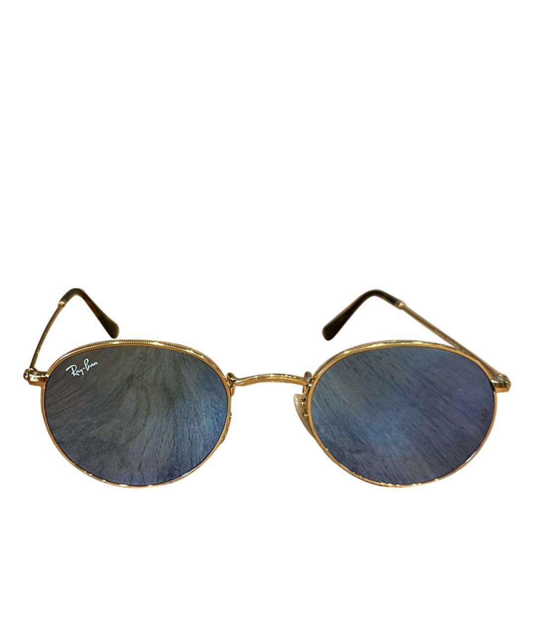 RAY BAN Фиолетовые металлические солнцезащитные очки, фото 1