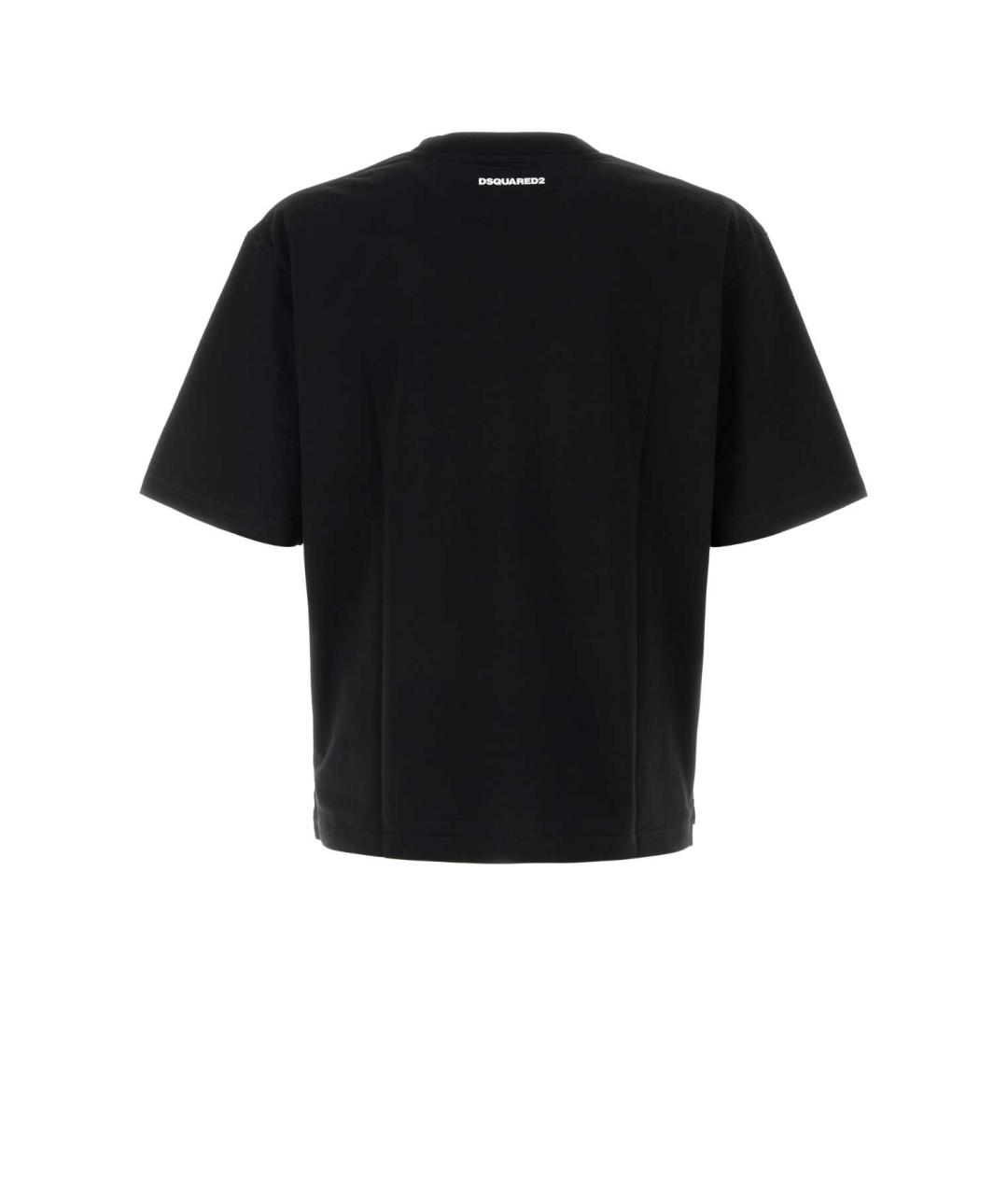 DSQUARED2 Черная хлопковая футболка, фото 2