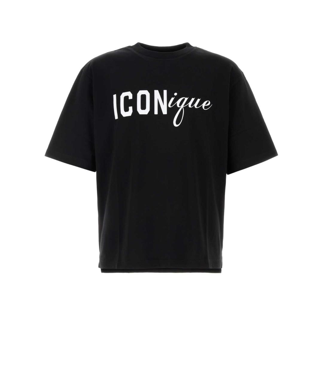 DSQUARED2 Черная хлопковая футболка, фото 1