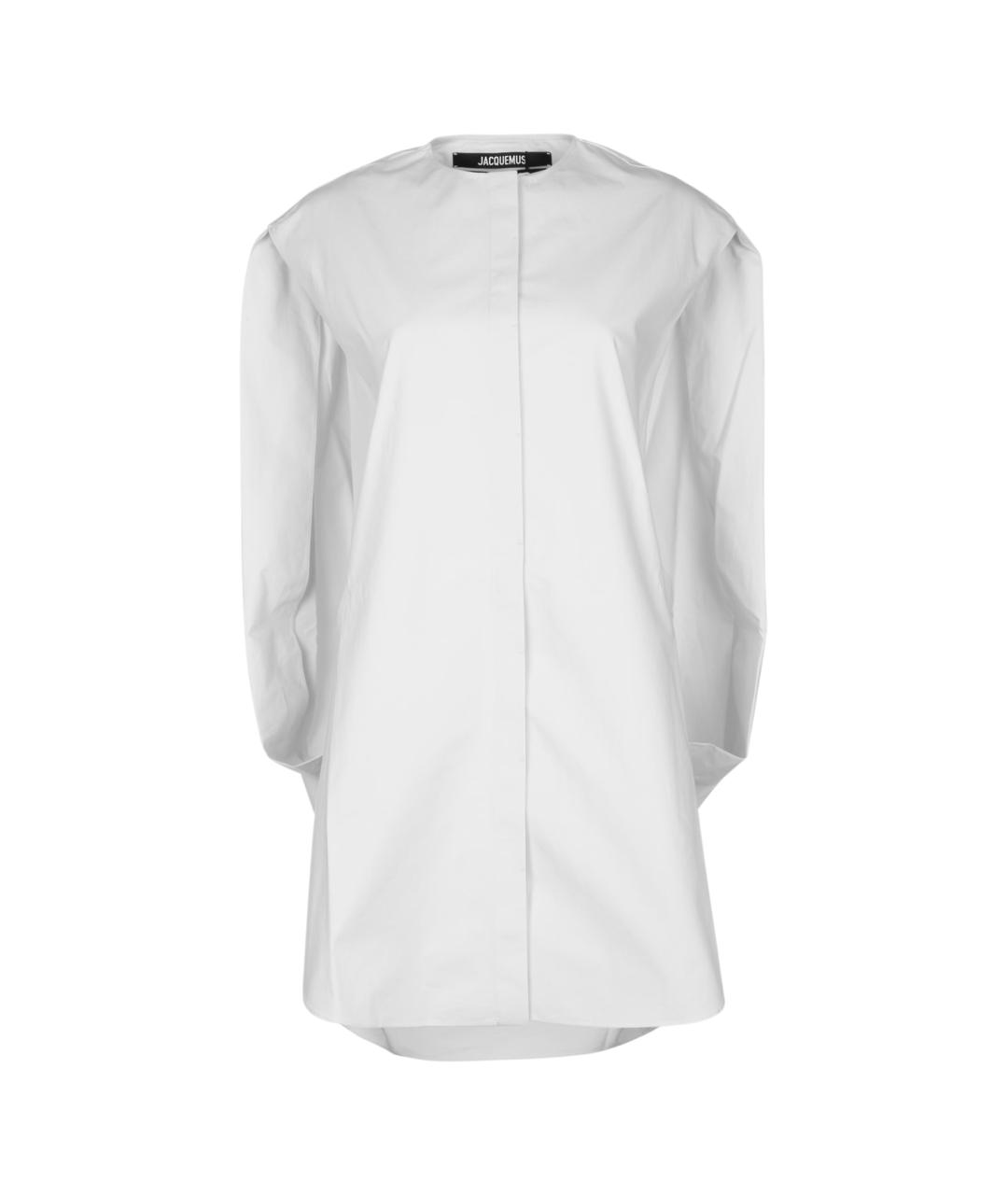 JACQUEMUS Белое хлопковое повседневное платье, фото 1