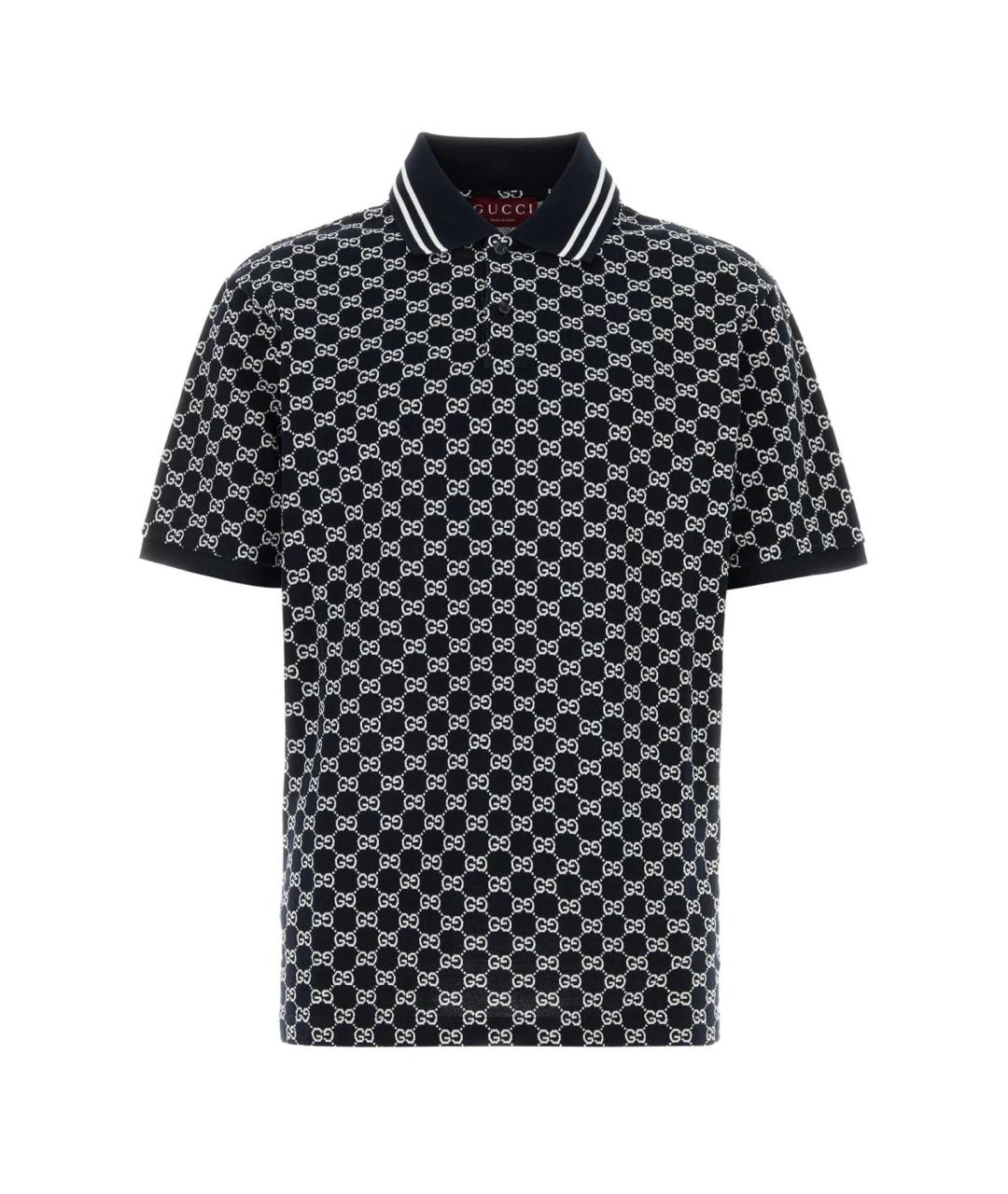 GUCCI Мульти хлопковое поло с коротким рукавом, фото 1