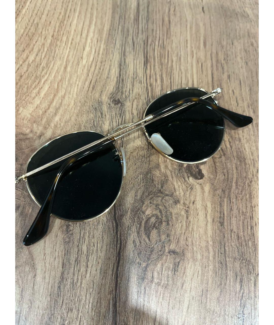 RAY BAN Зеленые металлические солнцезащитные очки, фото 5